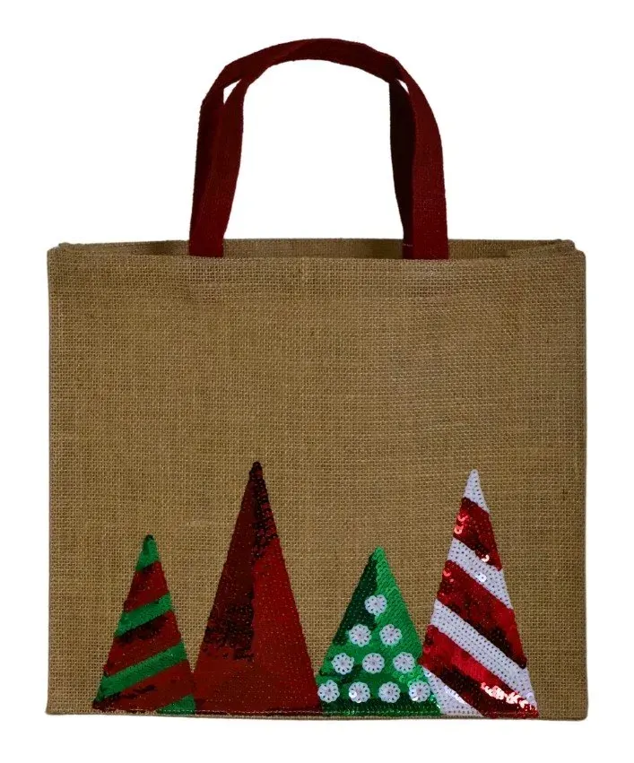 Torba jutowa Z CHOINKAMI 782 Torba jutowa Z CHOINKAMI 782