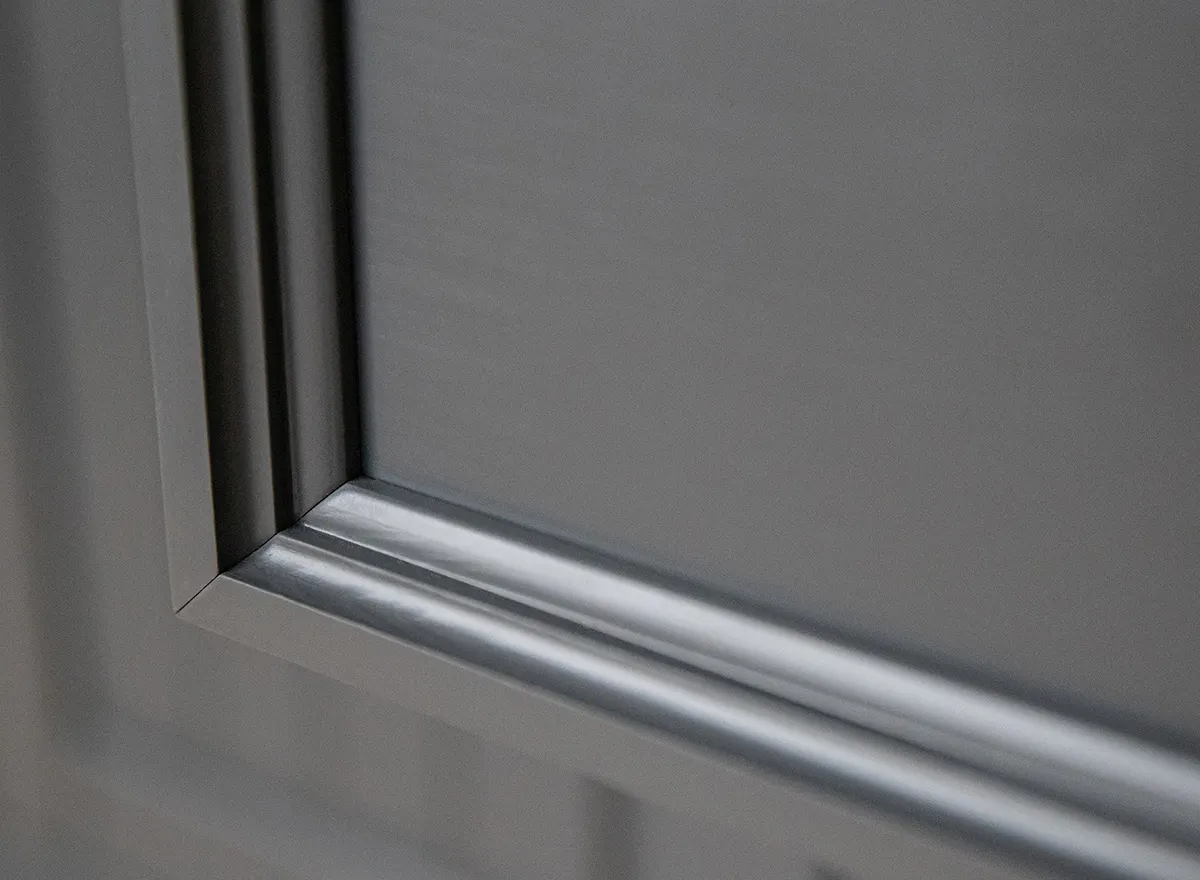 Szafka nocna z 2 szufladami BELLUNO ELEGANTE grafit – dąb - PL013G/D