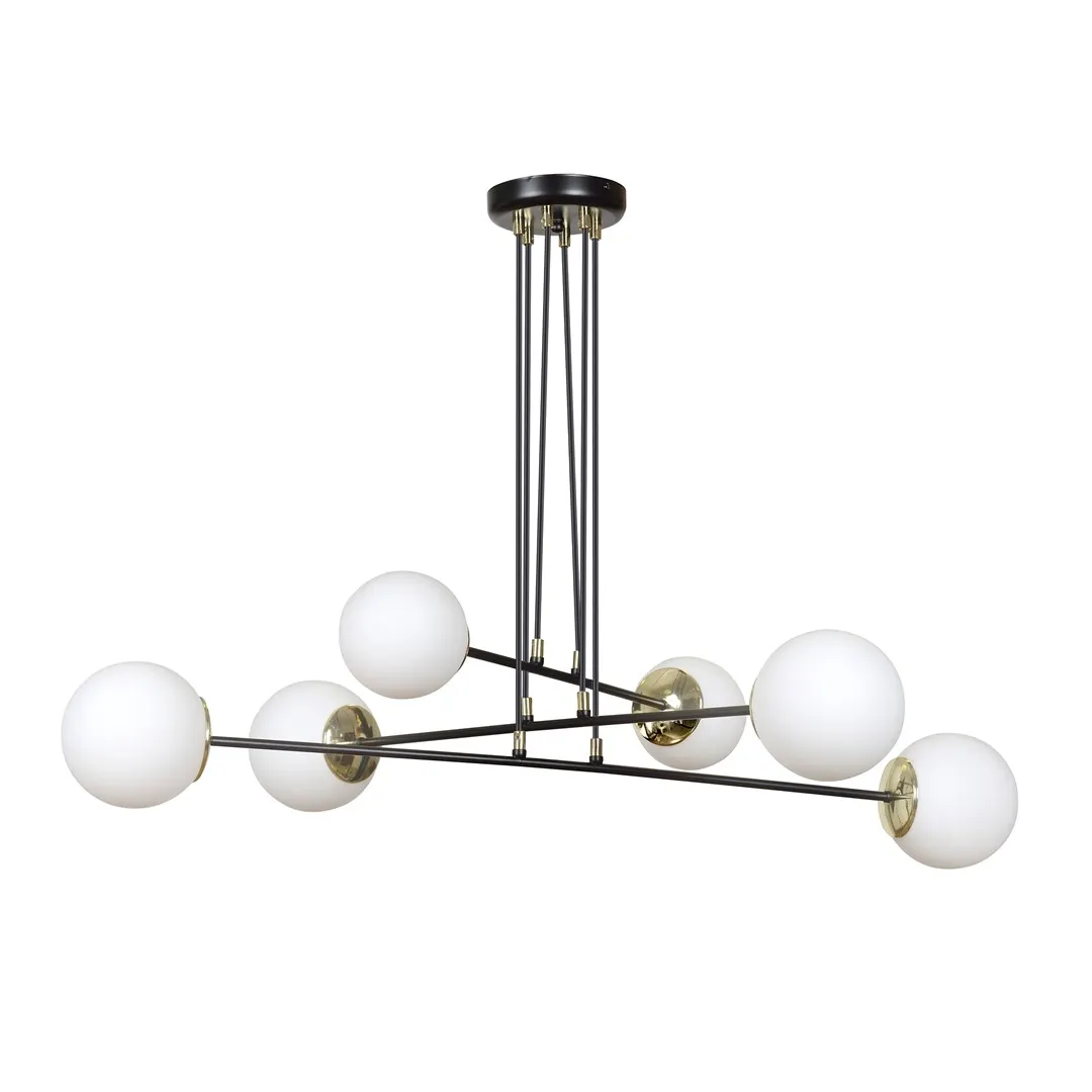 Lampa wisząca OGNIS 6 czarny
