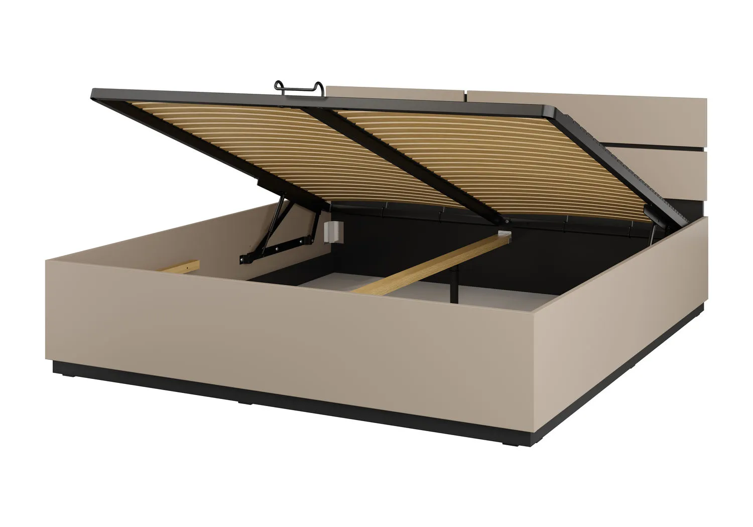 Łóżko z pojemnikiem CROSS S 52 180x200 congo czarny - 24CWMY52