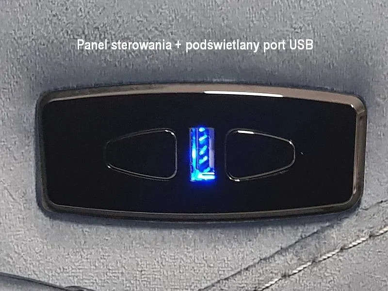 Fotel rozkładany elektrycznie z USB - NEPTUN VELVET aksamitny aksamit zielony 78 - NEPTUNVZ