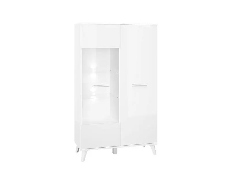 Witryna niska 2-drzwiowa SECCO biała Witryna niska 2-drzwiowa SECCO biała