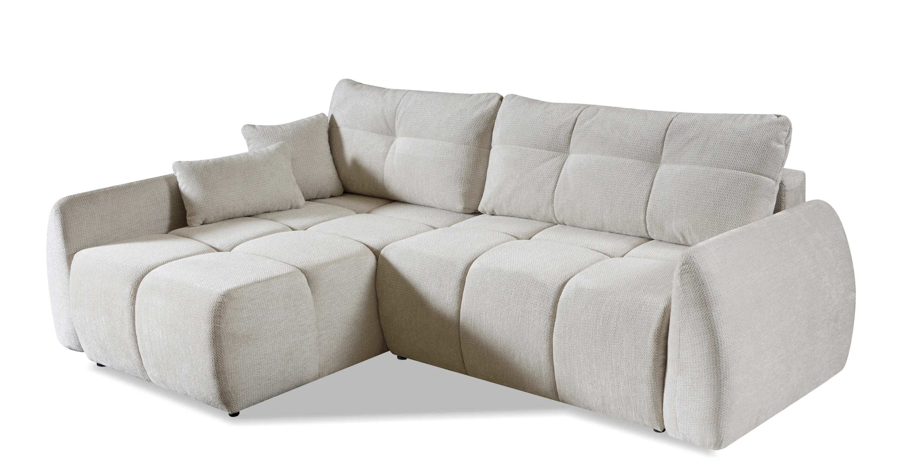 Narożnik rozkładany z pojemnikiem SANCHO ARTICO NATA 255 cm L/P beżowy Narożnik rozkładany z pojemnikiem SANCHO ARTICO NATA 255 cm L/P beżowy