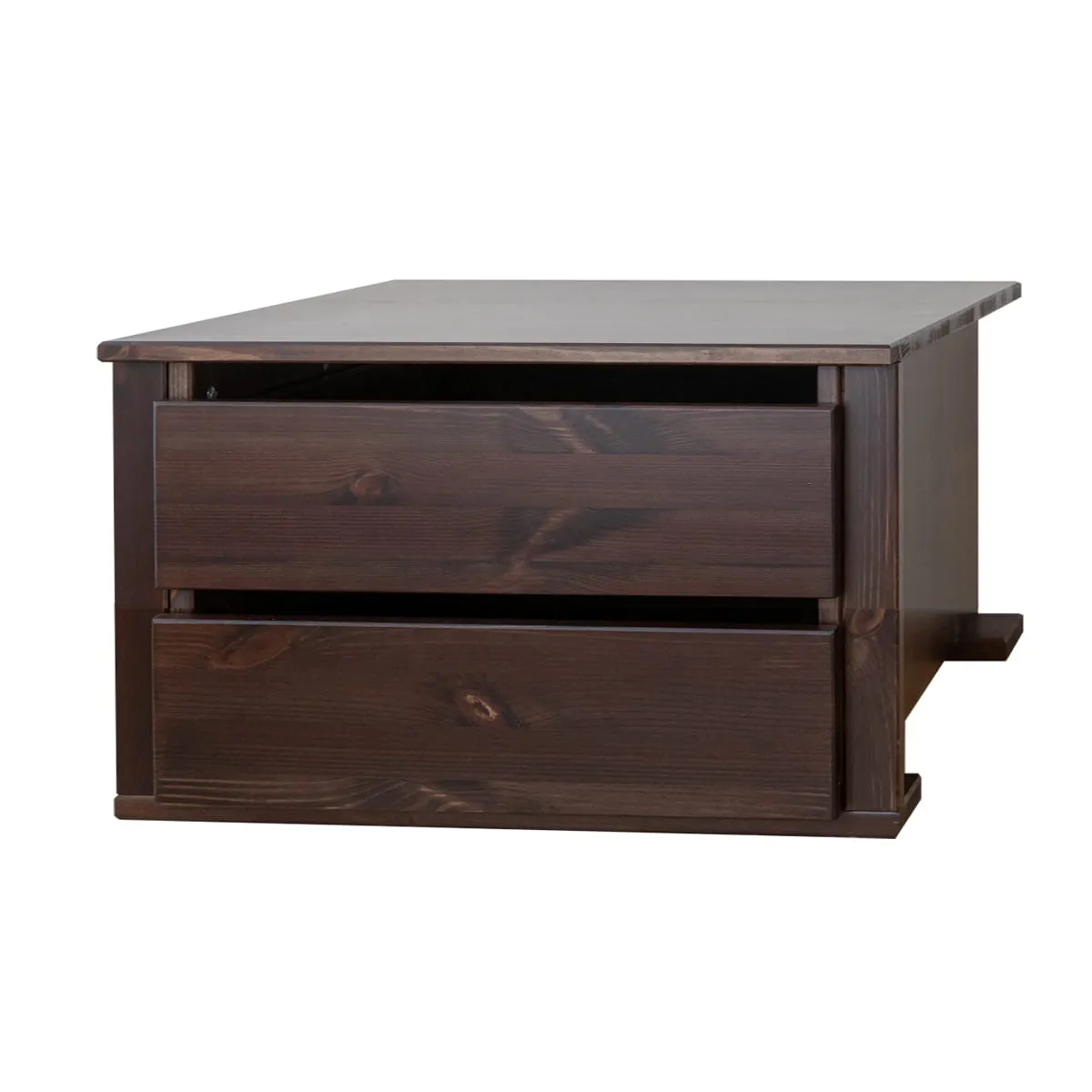 Moduł z szufladami do bieliźniarki ROSELLA 40x57 sosna ciemny brąz Szuflada, Meble, Szafka, Skrzynka pocztowa, Tabela