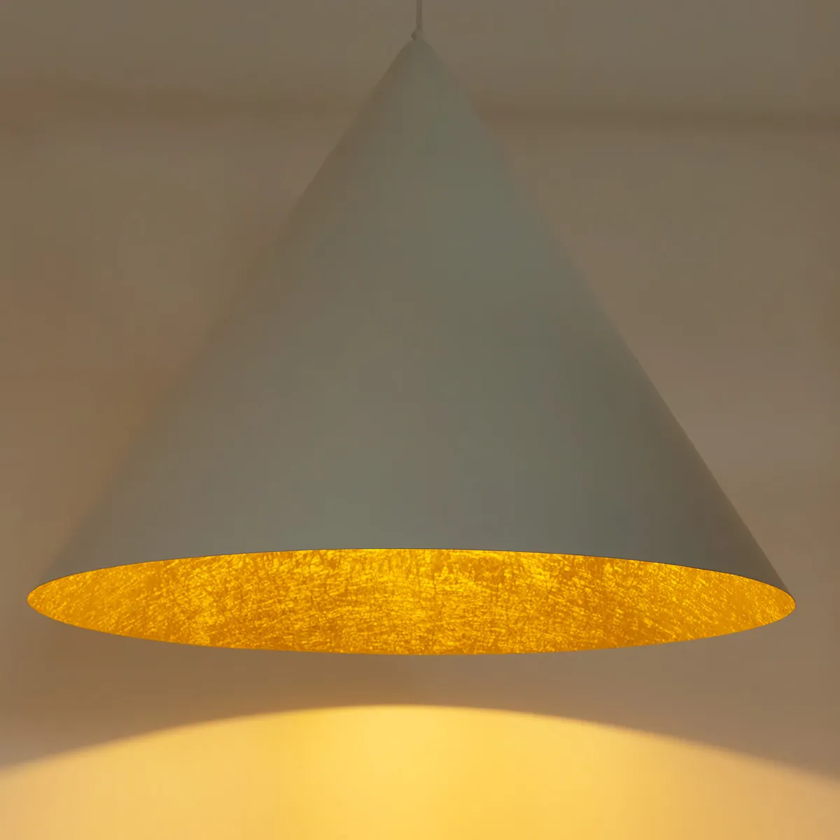 Lampa wisząca VESUVIO biało-złota - SI_41030