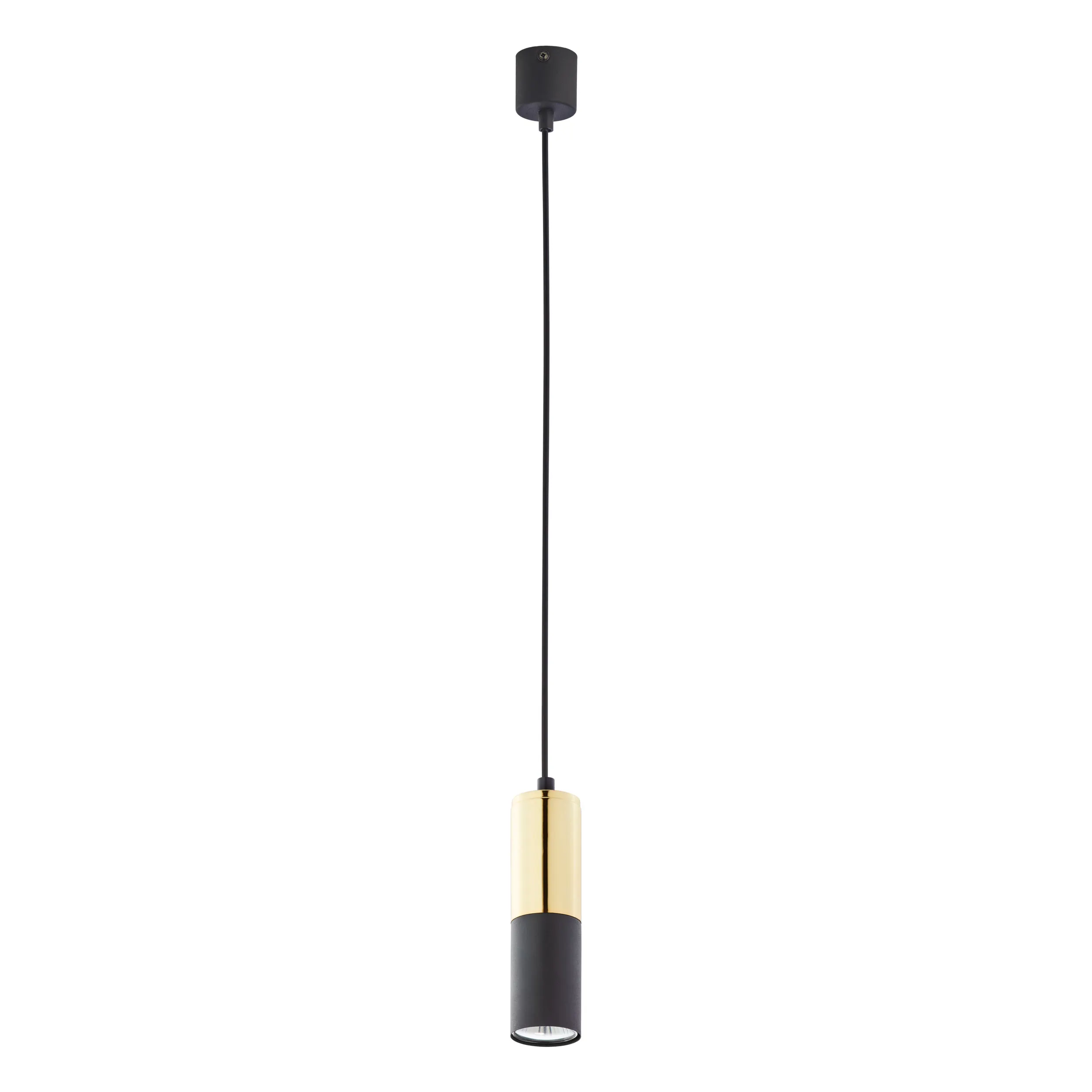 Lampa wisząca ELIT czarna ze złotym elementem 160x5cm