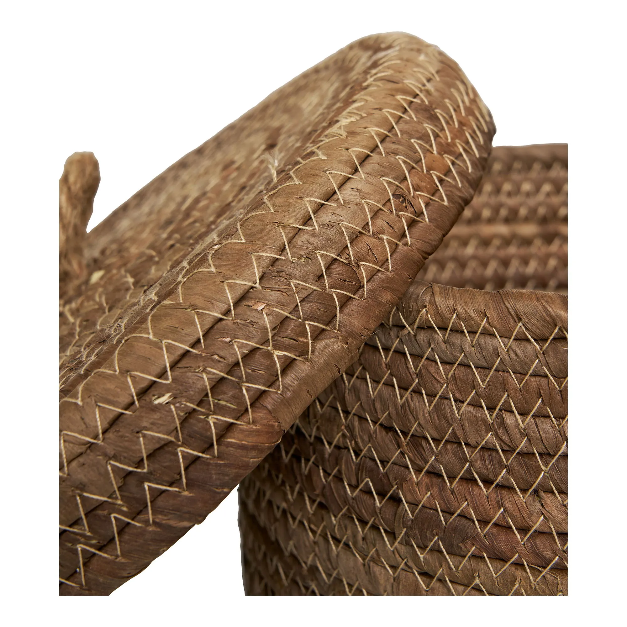 Kosze DESIO liść bananowca zestaw 2 sztuk naturalny - 4401563