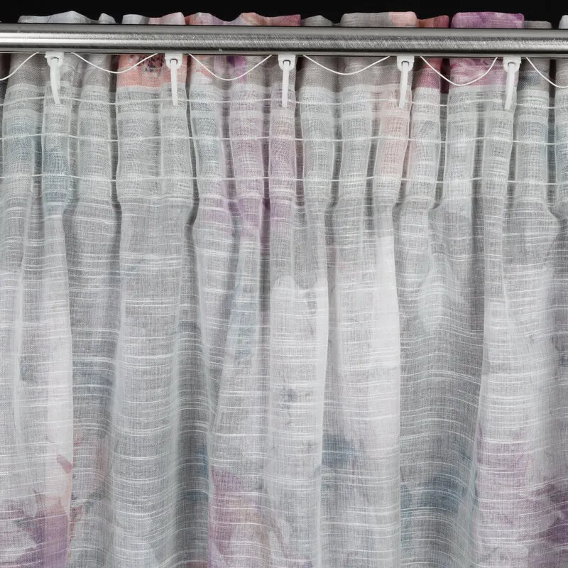 ZASŁONA GOTOWA SHERRY NA TAŚMIE 140 X 300 CM SREBRNY - EU_410672