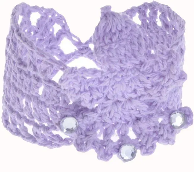 Dekoracja świateczna SZYDEŁKOWY SERWETNIK obrączka z aniołem 4.5 cm fioletowa Dekoracja świateczna SZYDEŁKOWY SERWETNIK obrączka z aniołem 4.5 cm fioletowa