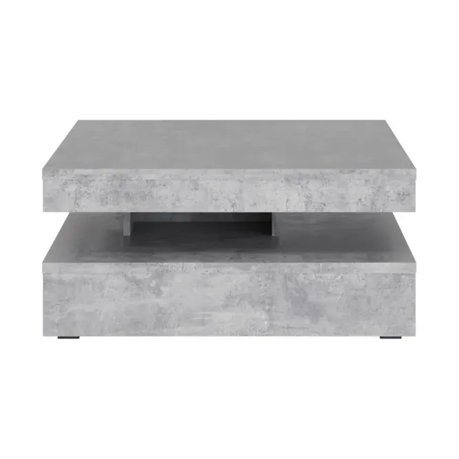 Stolik kawowy obrotowy CFTT4181 COFFEE TABLES 78x78 cm Beton jasnoszary - CFTT4181-U39