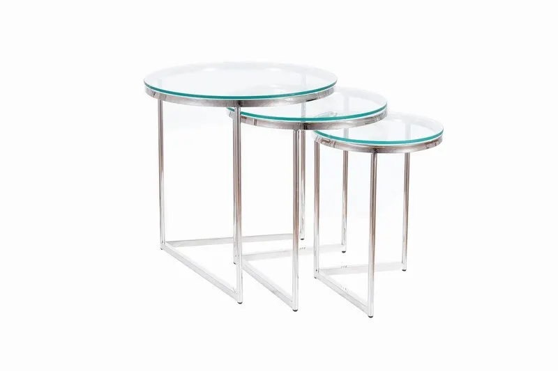 Ława TRINITY zestaw 3 okrągłych ław nowoczesne Signal - TRINITYS