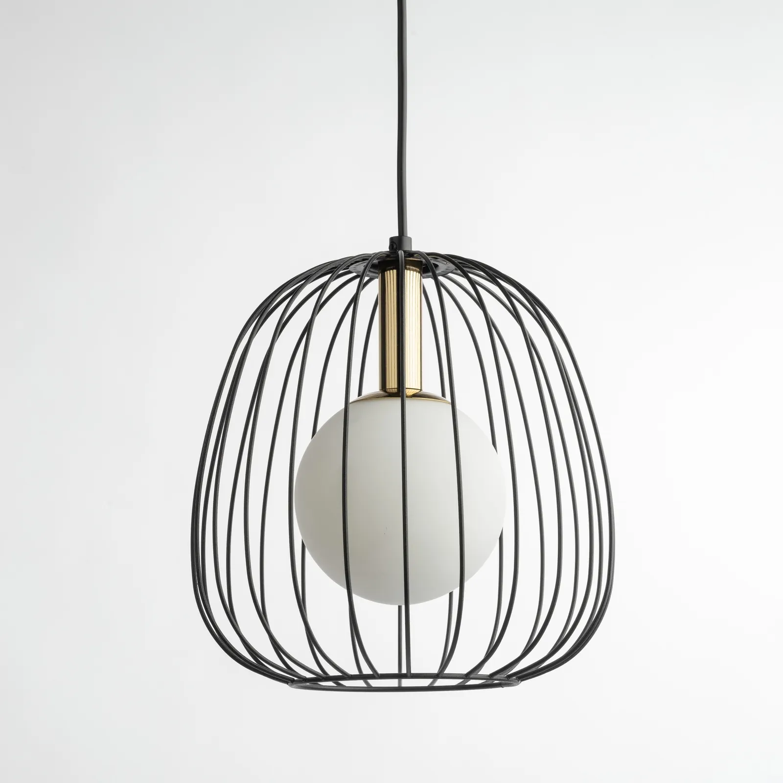 Lampa wisząca BELL 1 S czarno-złota - SI_40726