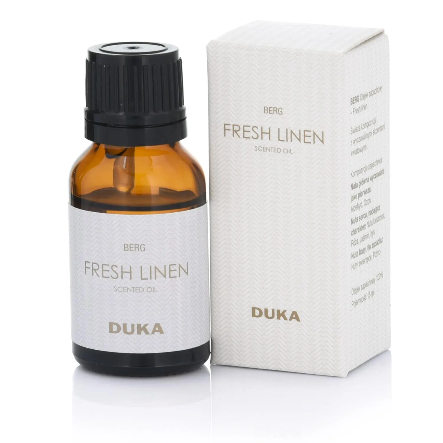 image olej, fresh linen, aromatyczny, duka, buteleczka