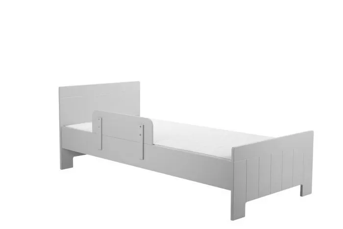 Łóżko z zagłówkiem CALMO 90x200 szare - PIN_021-060-138