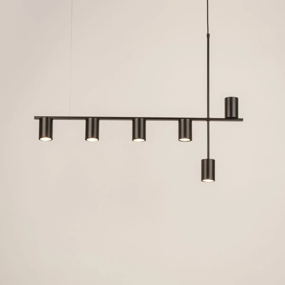 Lampa wisząca VENDO 6 czarna - SI_33695