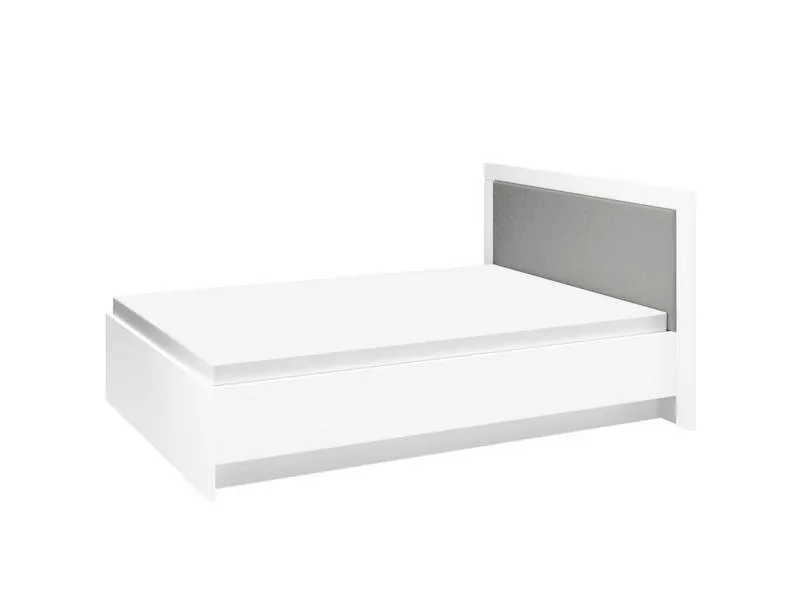 Łóżko 140x200 LAHTI 16 białe z opcją pojemnika ML Meble