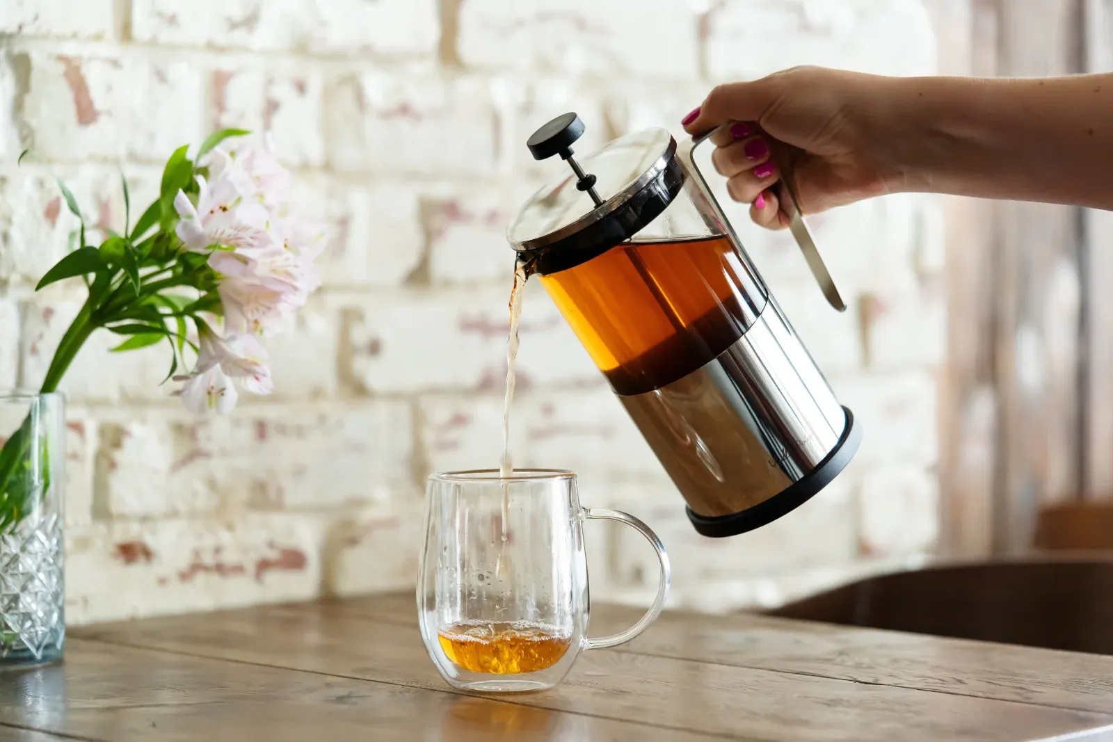 Zaparzacz do kawy i herbaty 1000 ml transparentny — zdjęcie 9