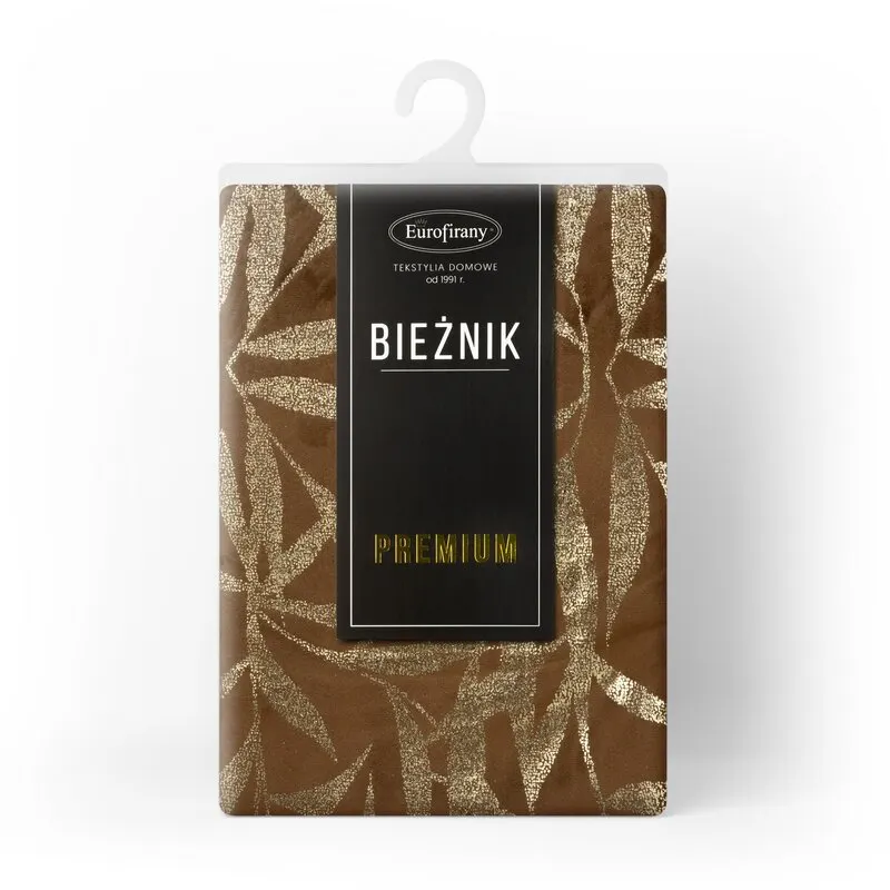 OBRUS BLINK 15 35 X 140 CM BRĄZOWY - EU_389924