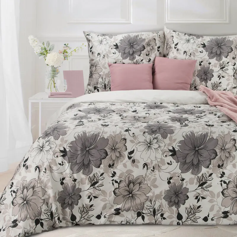 KOMPLET POŚCIELI SATYNOWEJ SPRING 09 220 X 200 CM BIAŁY KOMPLET POŚCIELI SATYNOWEJ SPRING 09 220 X 200 CM BIAŁY