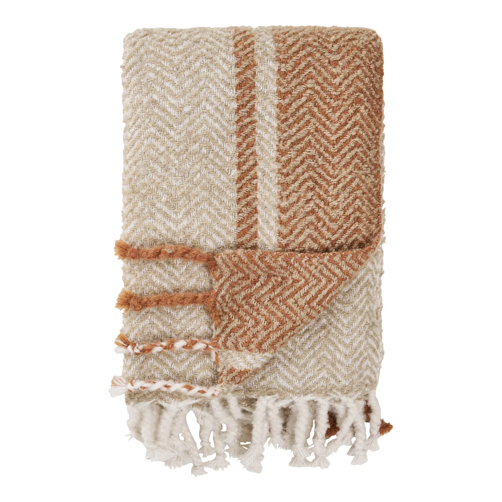 Pled ALMORA 130x180 beżowo-pomarańczowy — zdjęcie 4