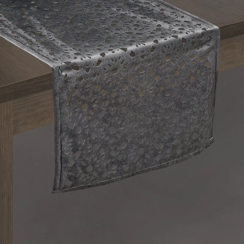 OBRUS PILAR 33X180 CM STALOWY OBRUS PILAR 33X180 CM STALOWY