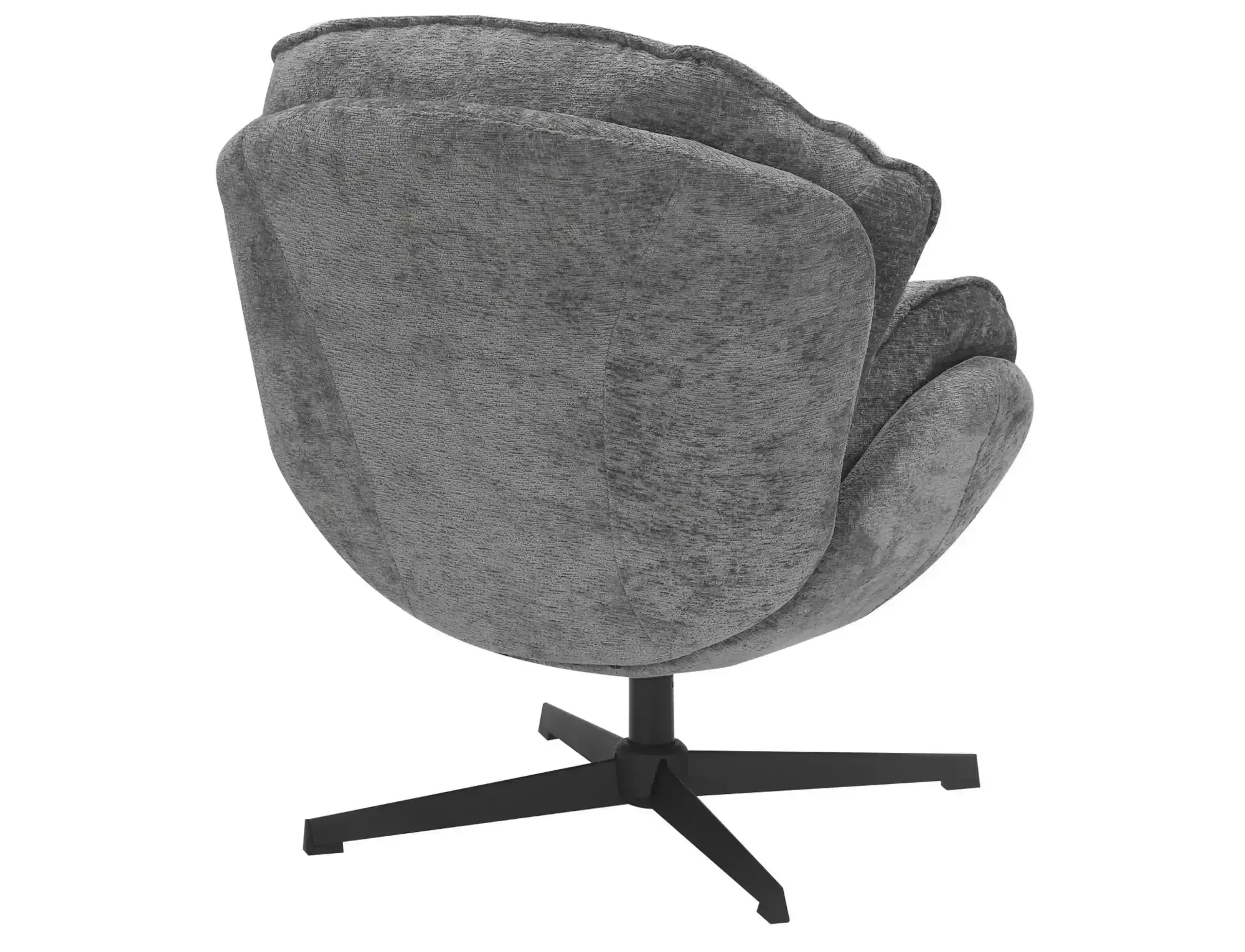 Fotel obrotowy wypoczynkowy BETTY szary czarne nogi Signal - BETTYSZ