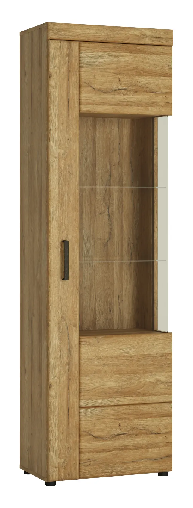 Witryna 1-drzwiowa (prawostronna) CORTINA CNAV02P Dąb Grandson Witryna 1-drzwiowa (prawostronna) CORTINA CNAV02P Dąb Grandson