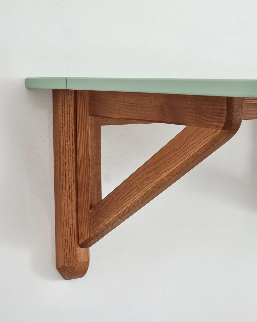 Stół ścienny opadający KLAPP 60x70cm biały naturalny — zdjęcie 6