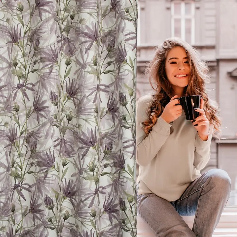 ZASŁONA GOTOWA TESSA 140 X 250 CM FIOLETOWY - EU_423829