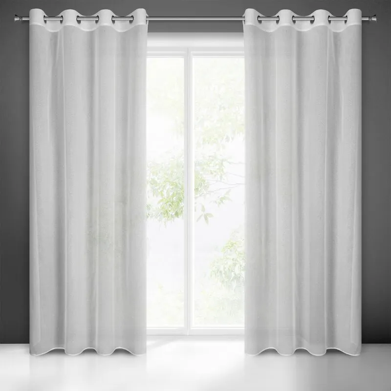 ZASŁONA GOTOWA KEJTI 140X250 CM BIAŁY ZASŁONA GOTOWA KEJTI 140X250 CM BIAŁY