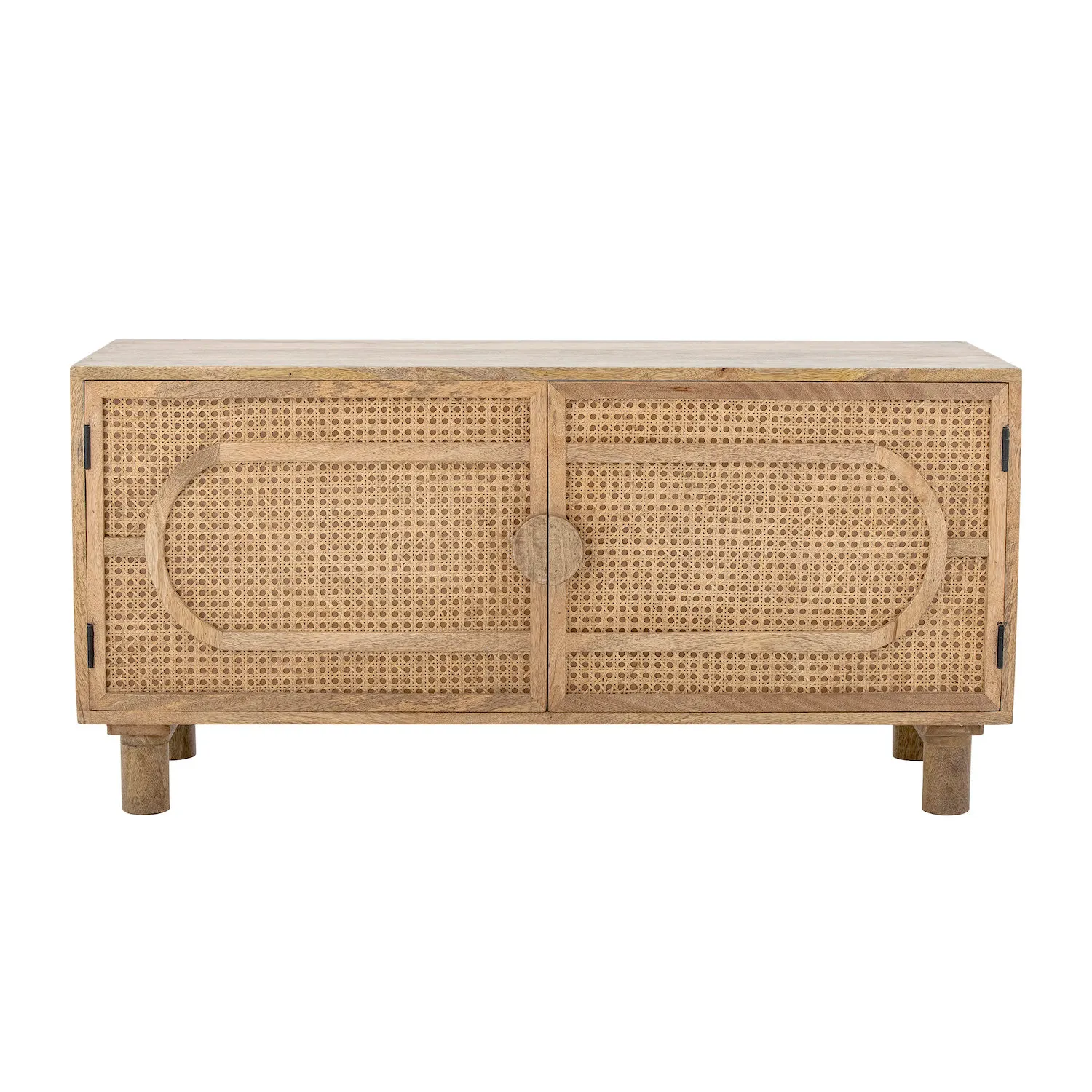 komoda, rattan, drewniana, meble, przegroda pleciona