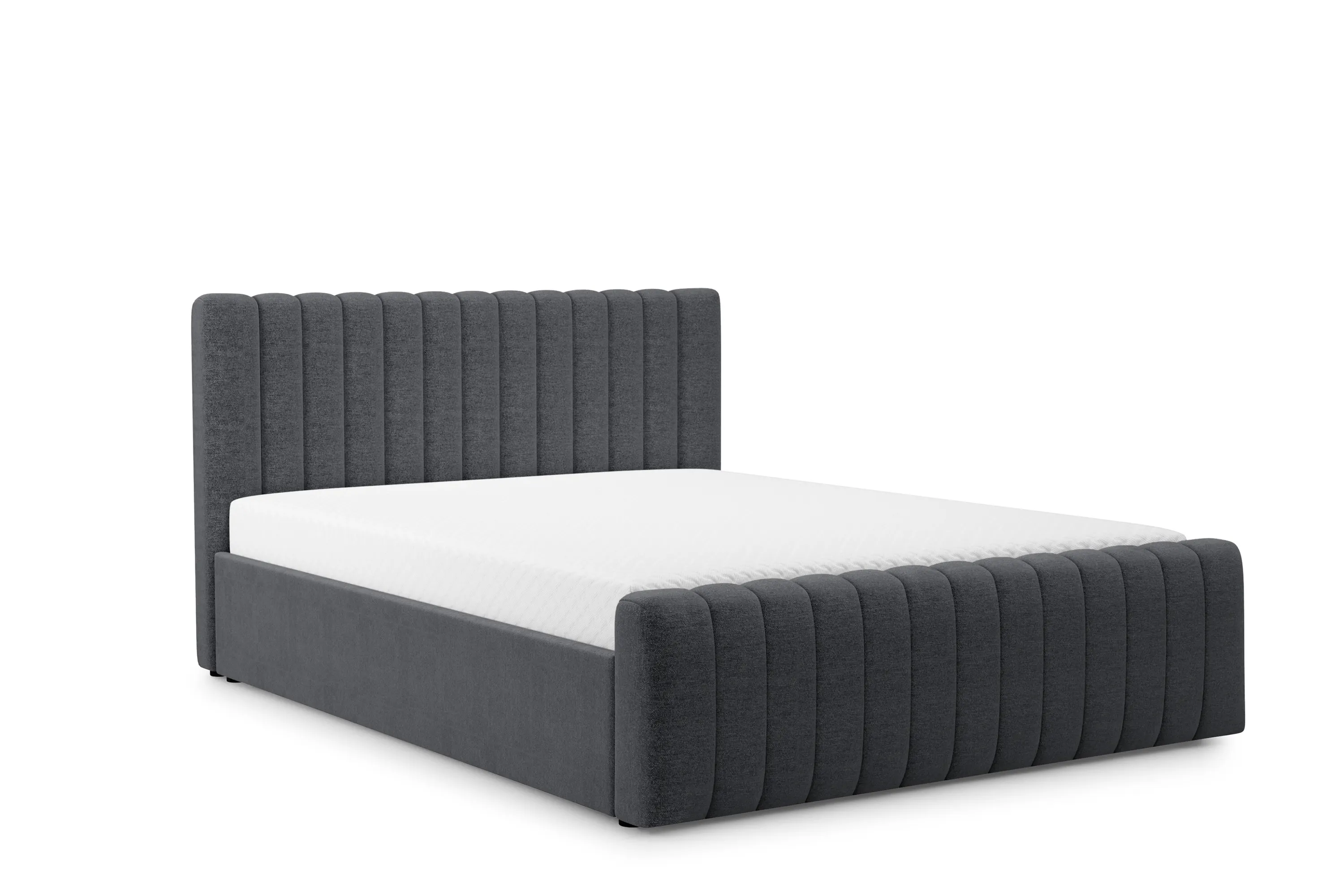 Łóżko Nicole z pojemnikiem / 180x200 / Raven 16 - grafitowy