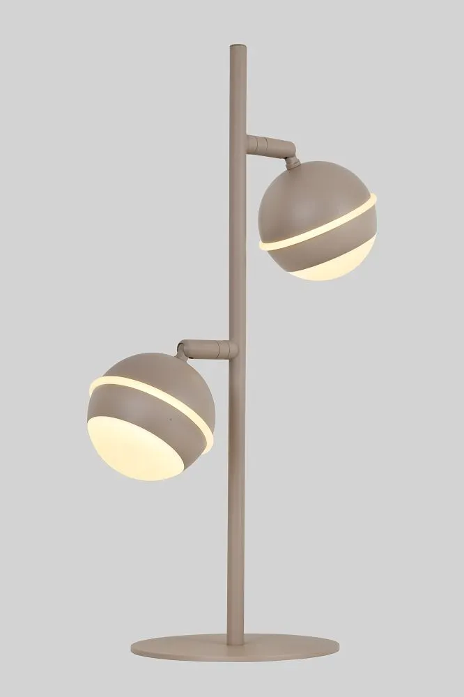 Lampa stołowa BIARRITZ 2 LED kaszmirowa — zdjęcie 3