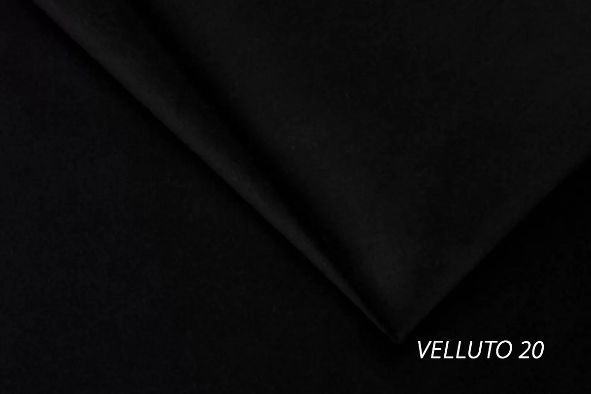 Łóżko Nicole / 140x200 / Velluto 20 / czarne nogi - czarny - B_158876