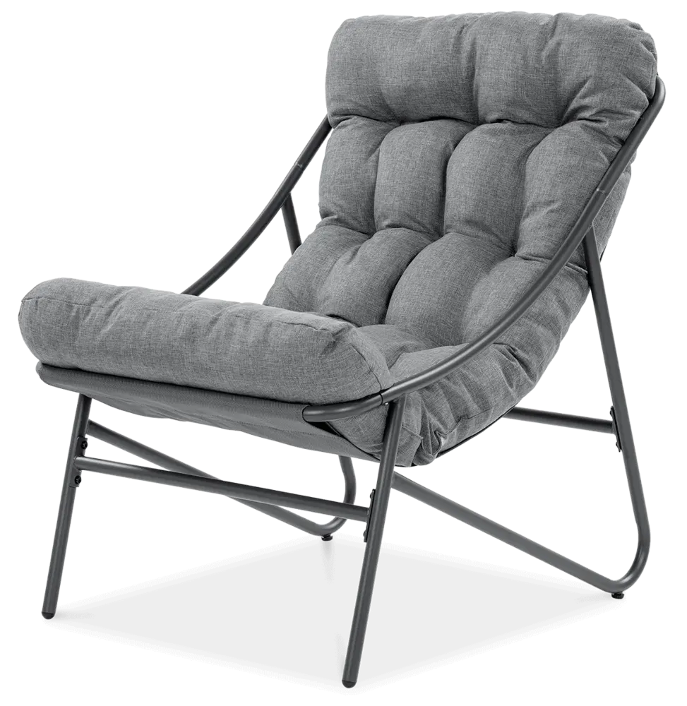 Zestaw mebli ogrodowych CASPER 3-set stalowy ciemnoszary - FG005526