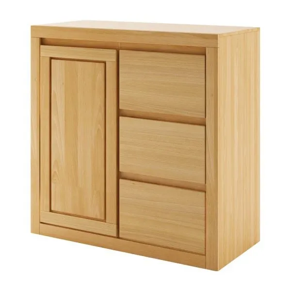 Komoda bukowa KD416 Naturalny DREWMAX — zdjęcie 4