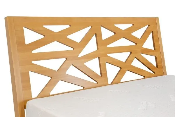 Łóżko bukowe 120X200 LK164 Naturalny DREWMAX - 50113