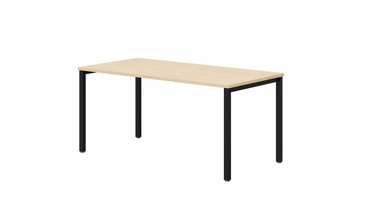 Biurko OP-LITE K II z regulacją wysokości dąb czarne 120x60x74(78)cm