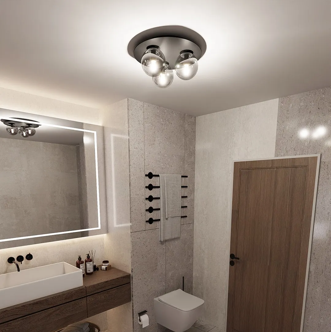 Lampa sufitowa SOLAR Czarny 1128/3 - 1128/3