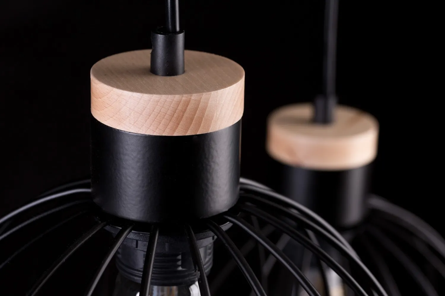 Lampa wisząca BARBADO Czarny 754/3 - 754/3