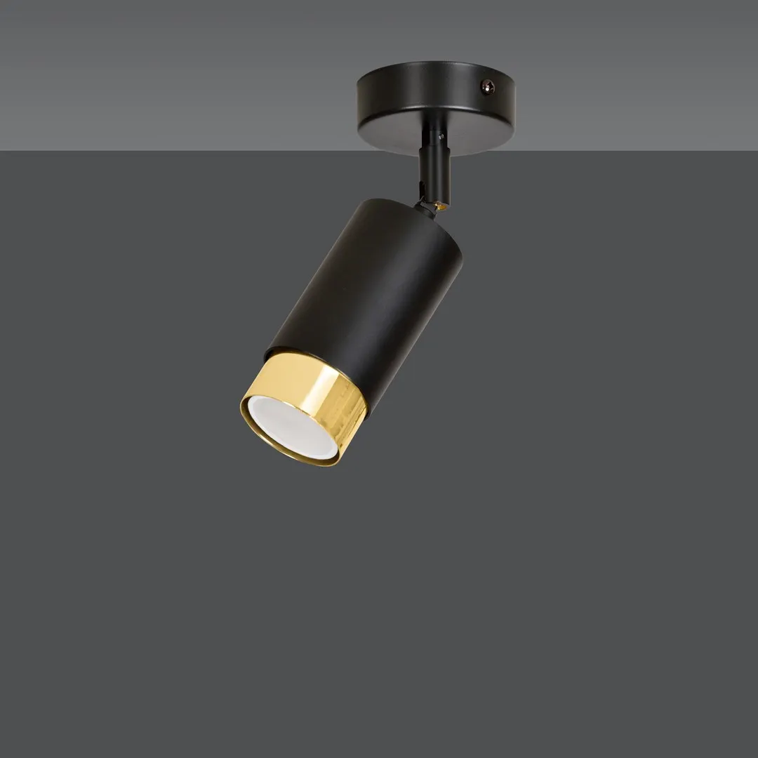 Lampa sufitowa HIRO 1 czarny złoty — zdjęcie 2