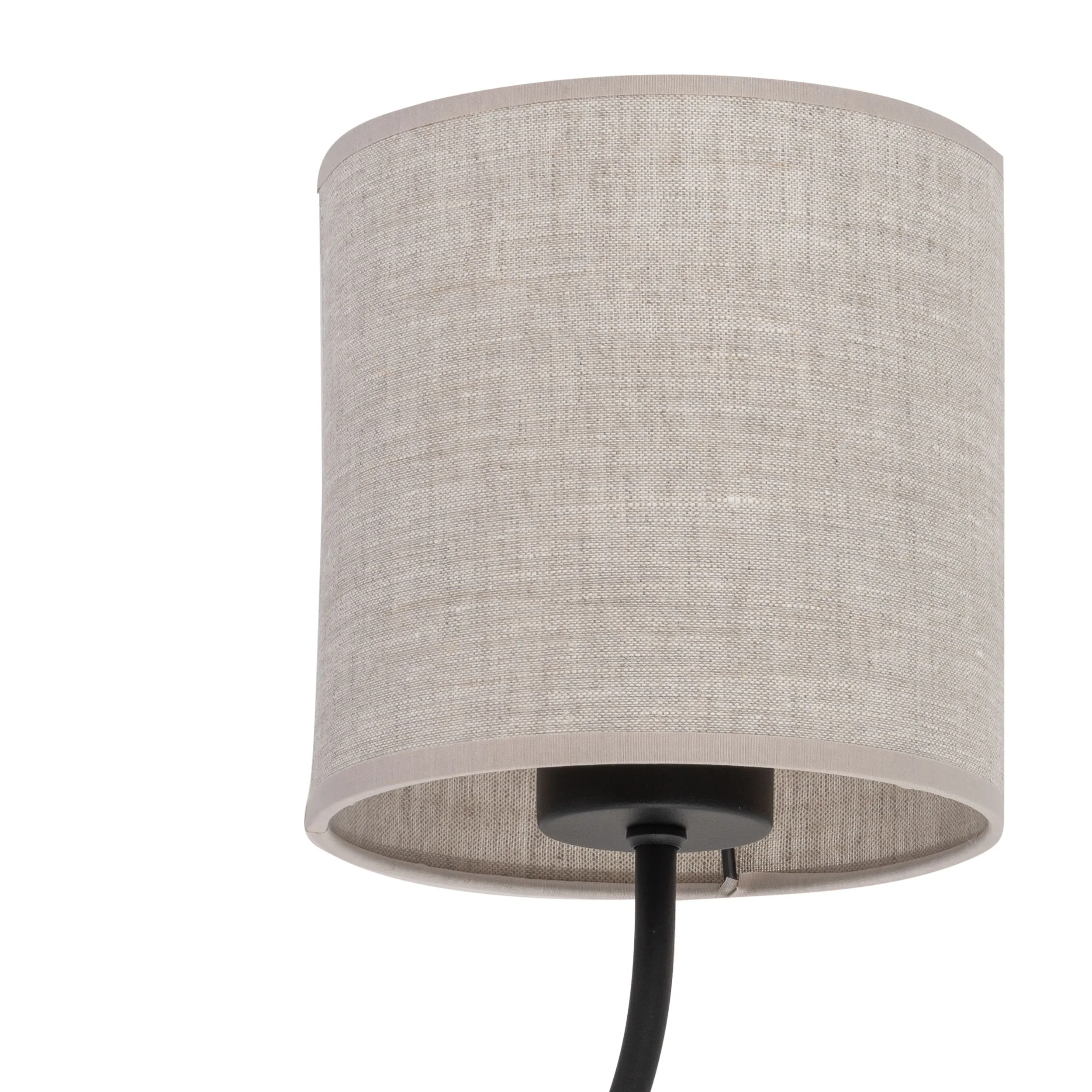 Kinkiet TORENS czarny z brązowym okrągłym kloszem 30x16cm - TK_4630