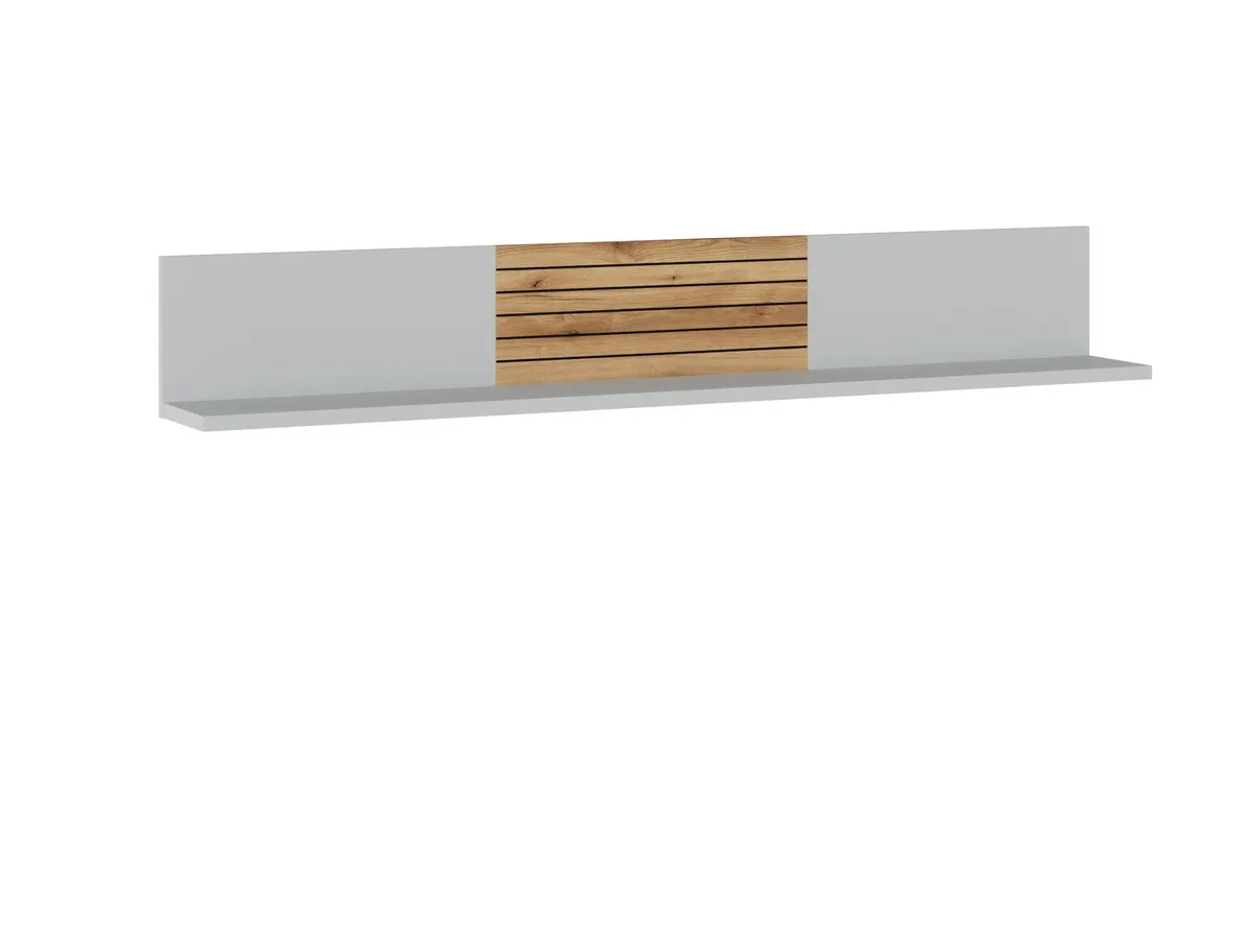 ALVERNO ALVP01 PÓŁKA POPIEL/PVC DĄB COAST EVOKE/NADRUK Wójcik Półka, Ławka, Meble, Projektowanie wnętrz, Tabela