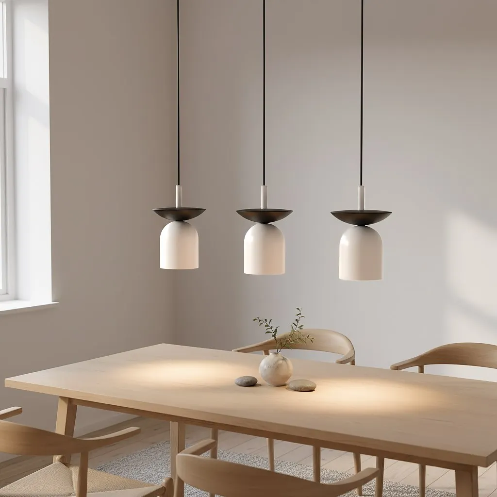 Lampa wisząca metalowa EGO 3 biała — zdjęcie 5