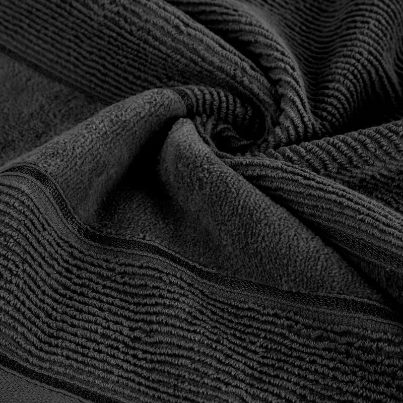 RĘCZNIK EMMA (13) 50 X 90 CM CZARNY - EU_460109