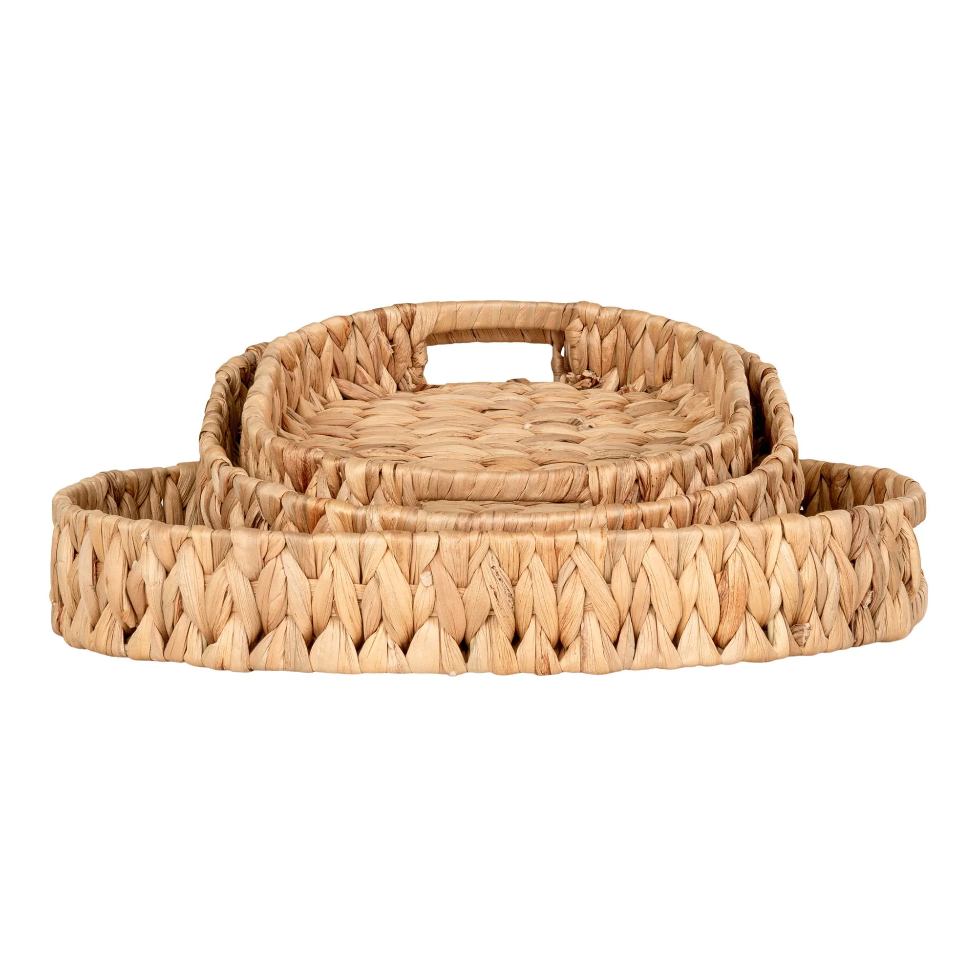 Tace z hiacyntu wodnego ESTORIL zestaw 3 sztuk naturalny - 4601030