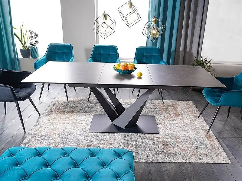 Krzesło LILIA VELVET Bluvel 85 aksamitne turkusowe - LILIAVCTU