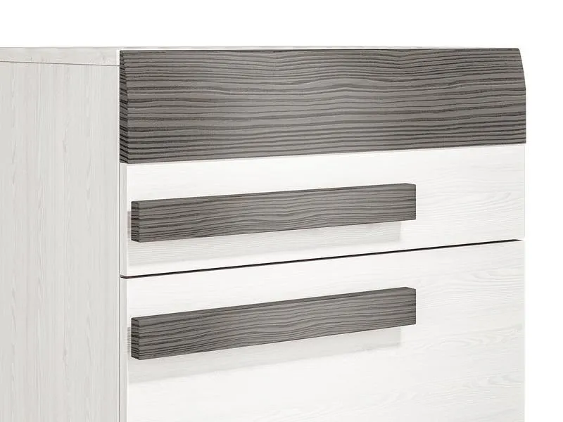 Szafka na buty z szufladą i 2 klapami BLANCO 20N sosna śnieżna - 1BLAN20N-001