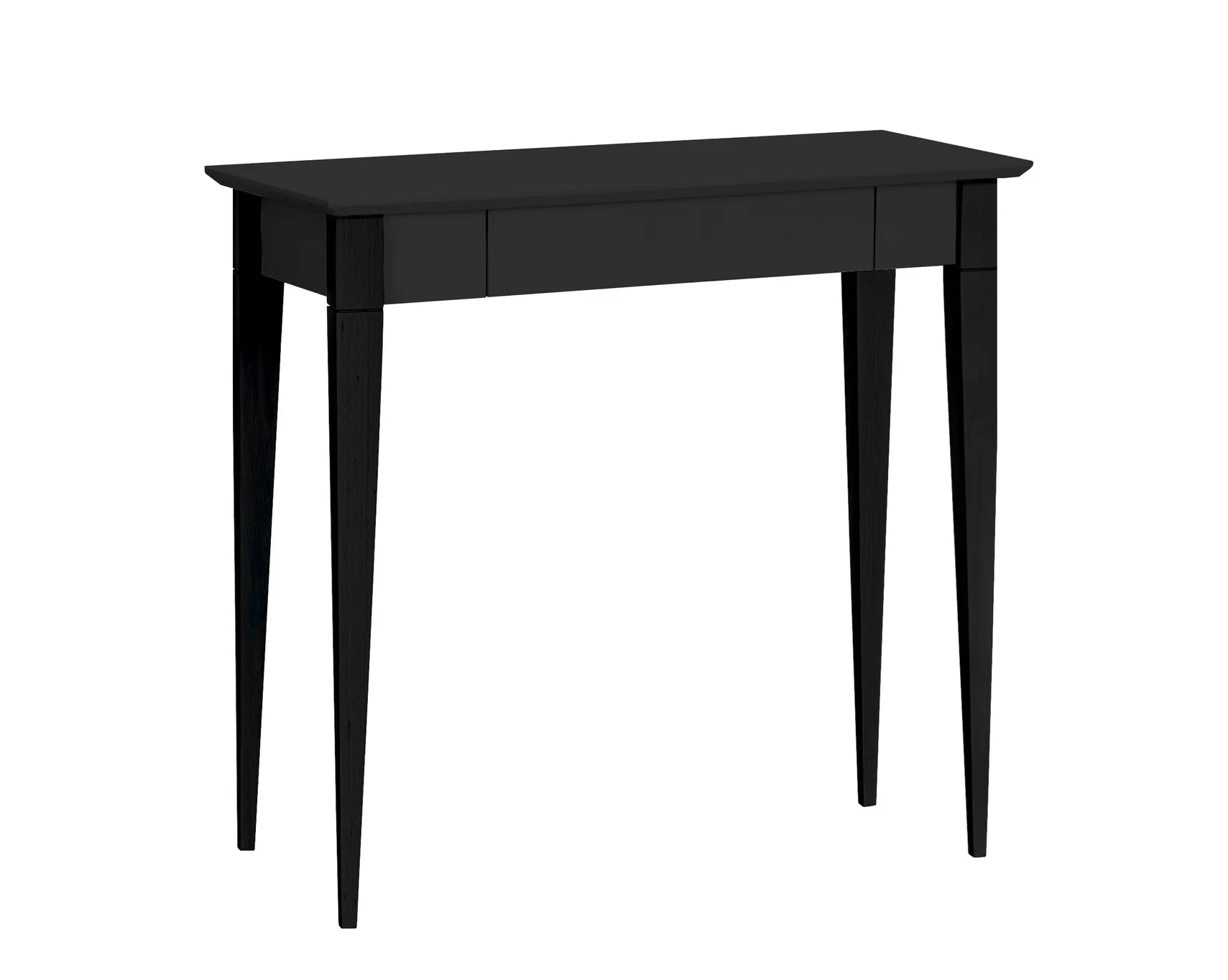 Biurko z szufladą MIMO 85x40 czarne/drewniane nogi Meble, Tabela, Biurko, Stół do jadalni