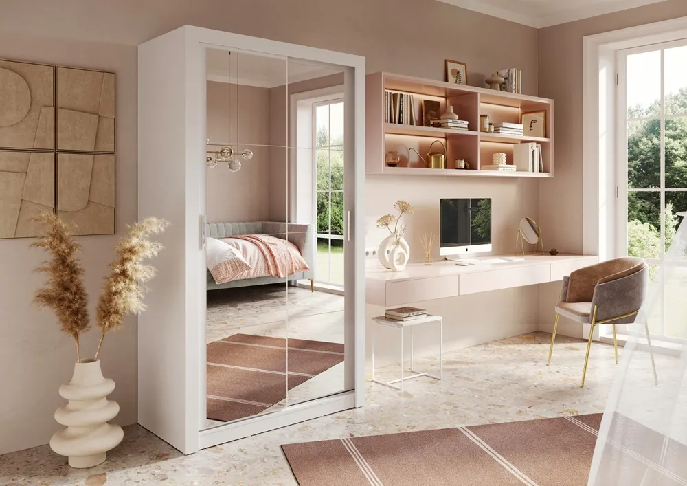 Szafa 2-drzwiowa ARTI AR-19 120cm biała - AR19BI